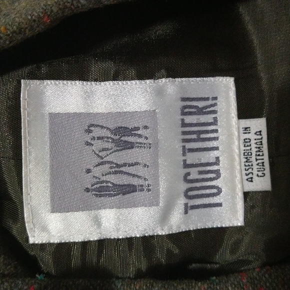 Vintage 90's Double Breasted Blazer Wool Blend Jacket - Picture 10 of 12